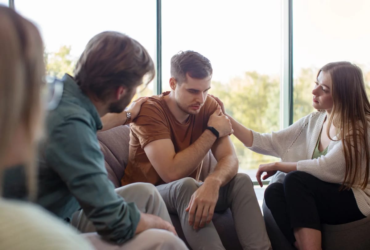 Group therapy session at Tru Living Recovery